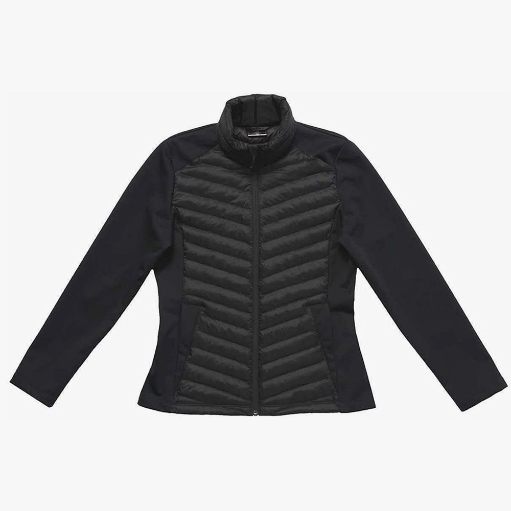 32 Degrees Womens Mixed Media Black Jacket